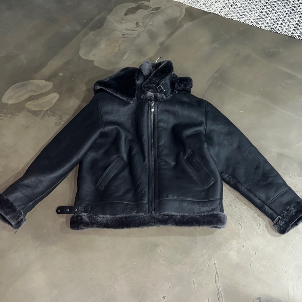 Harlin Genuine Shearling Coat